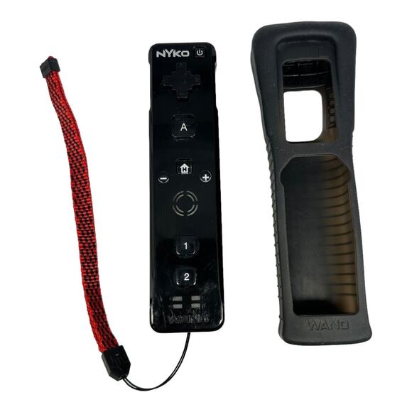 Nyko Wand Remote Controller Black w/ Case for Nintendo Wii Wiimote - Untested - Picture 2 of 10